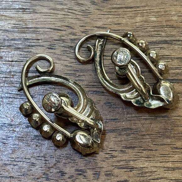 De Curtis Pink Rhinestone Choker & Screw Earrings 1/20 12k Gold Filled Vintage - Picture 5 of 8